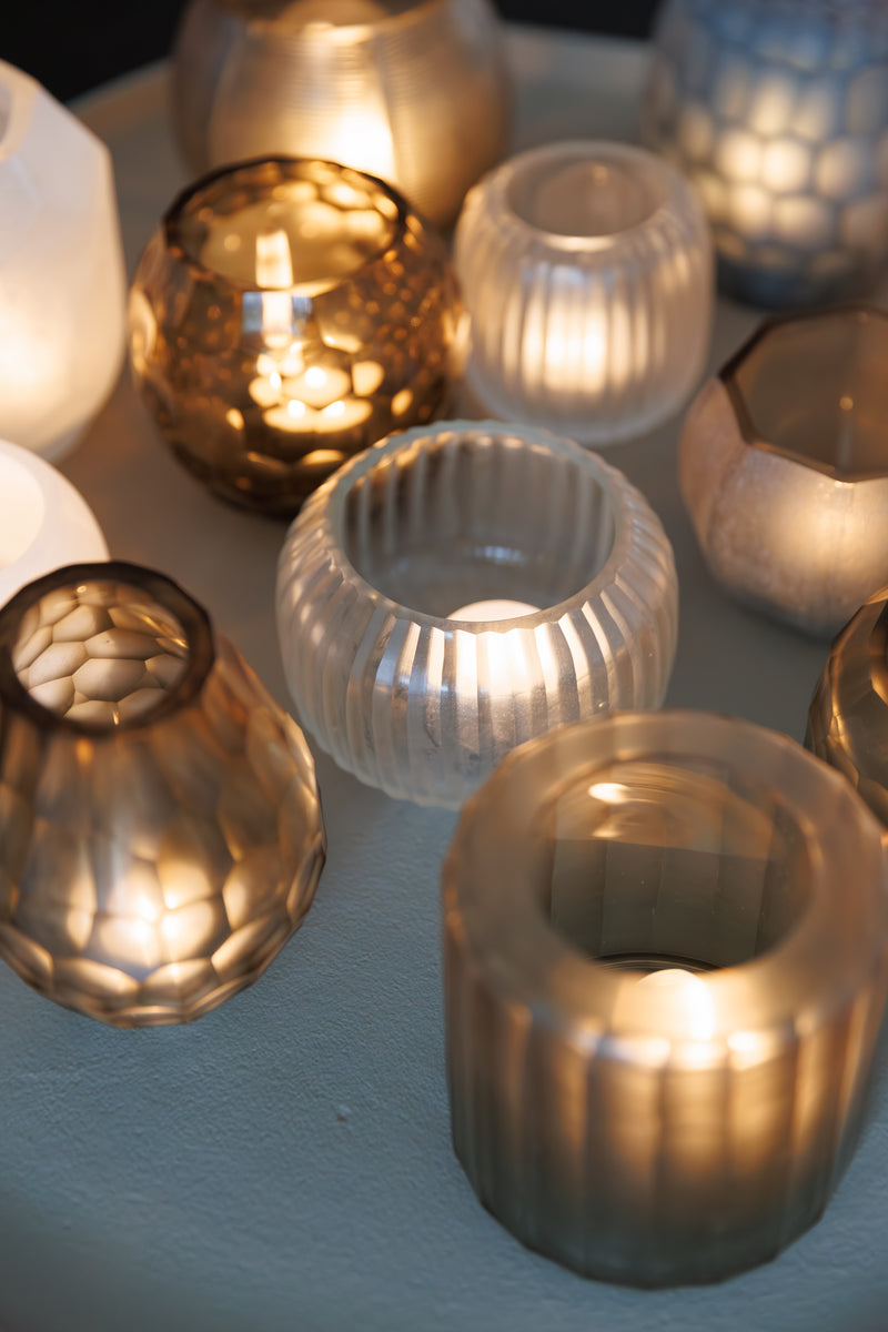 Luster Waxinelicht - Wit