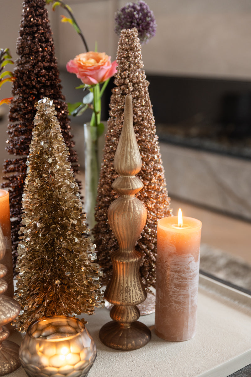Magic Kerst Mat Goud - Set van 3