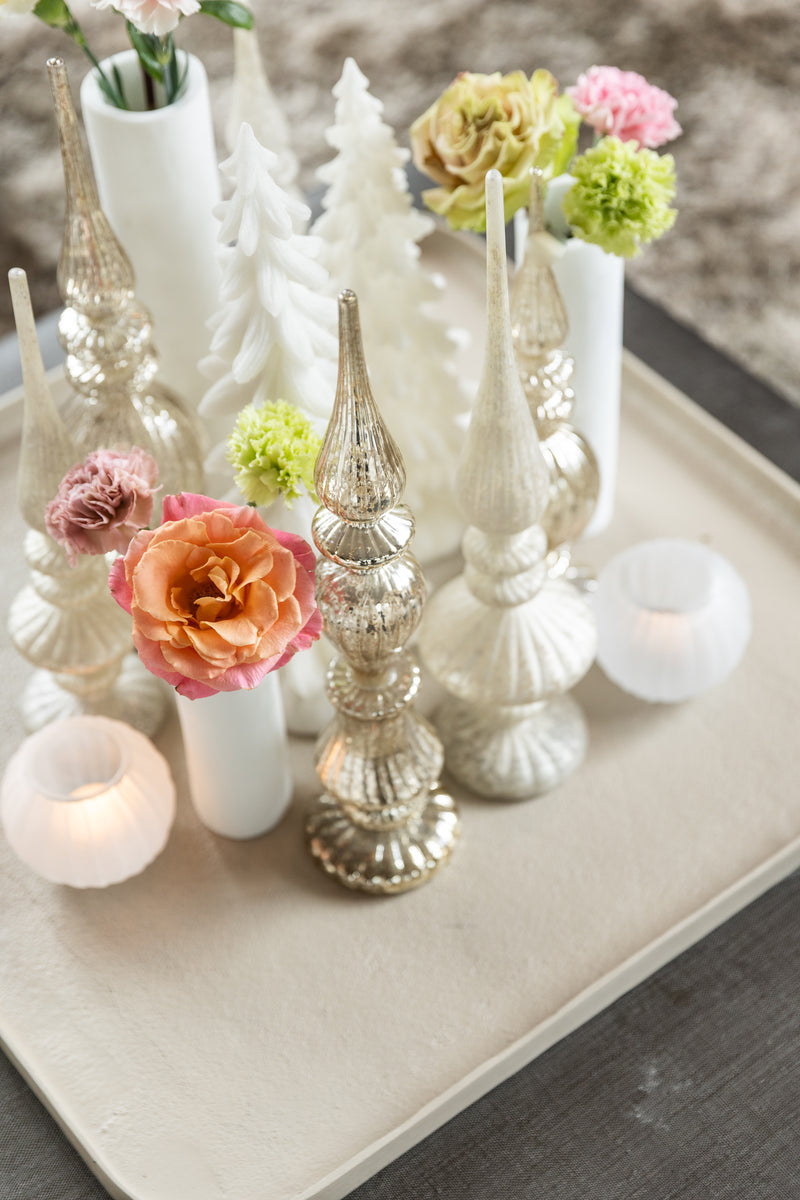 Magic Kerst Mat Wit - Set van 3
