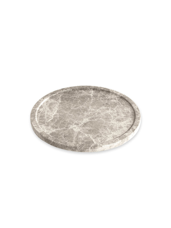 D'argento Dienblad Rond Marmer