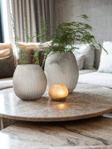 Kaolin Waxinelicht - Greige