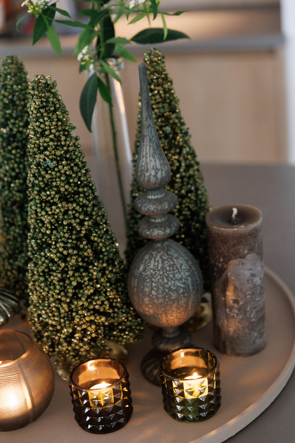 Magic Kerst Piek Groen Matt - Set van 3