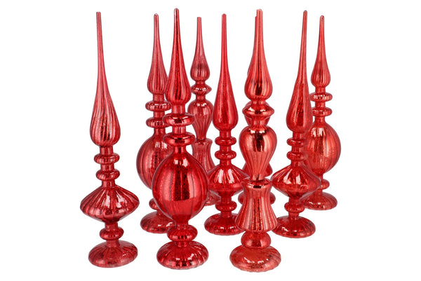 Magic Kerst Glans Rood - Set van 3