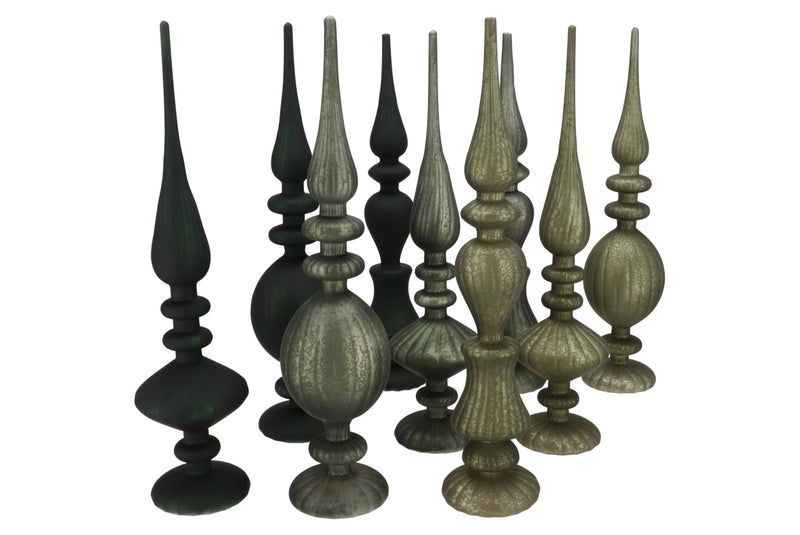 Magic Kerst Piek Groen Matt - Set van 3