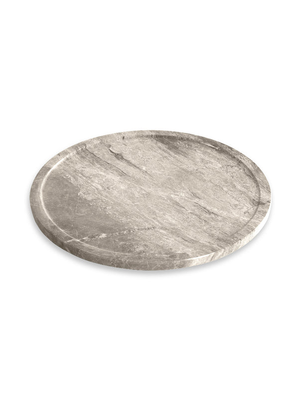 D'argento Dienblad Rond Marmer