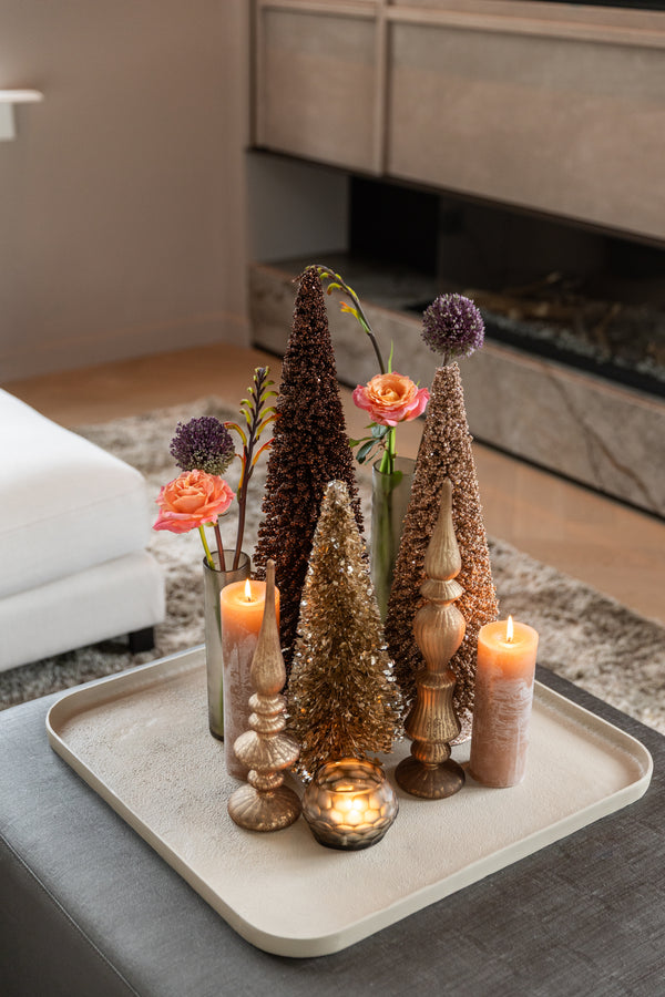 Sequins Kerstboom Champagne