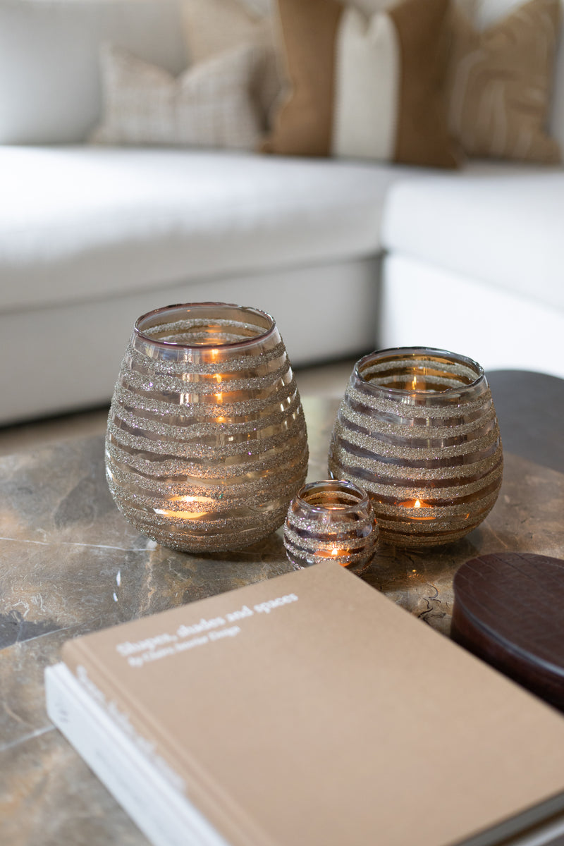 Stripe Tealight Glitter