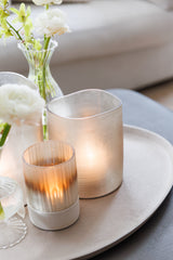 Oberina Windlicht - Smoke Beige