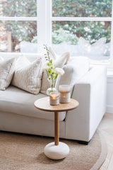 Oberina Windlicht - Smoke Beige