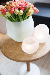 Kaolin Waxinelicht - Frosted Clear