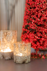 Glitter Waxinelicht Champagne