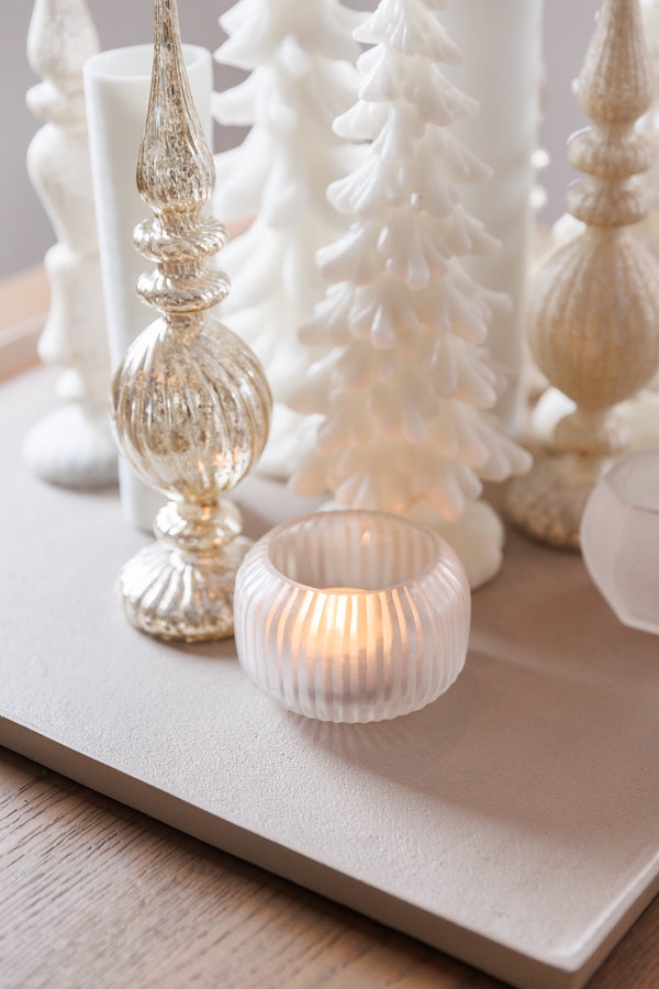 Luster Waxinelicht - Wit