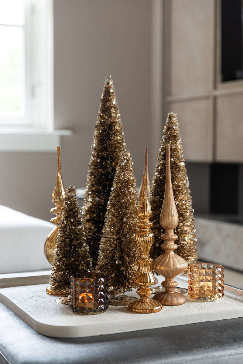 Magic Kerst Glans Goud - Set van 3