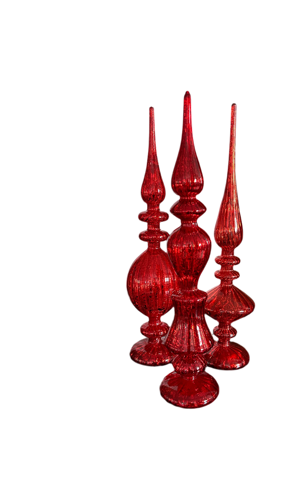 Magic Kerst Glans Rood - Set van 3