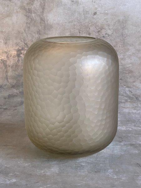 Carved Vase Beige