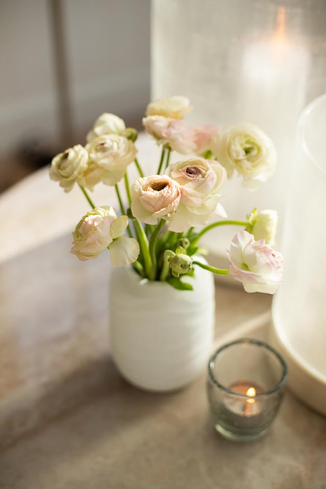 Mini Bulb Vase White