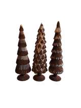 Twinkle Kerstboom Bruin - Set van 3
