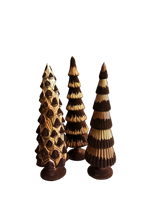 Twinkle Kerstboom Bruin - Set van 3