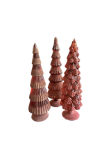 Twinkle Kerstboom Bordeaux - Set van 3