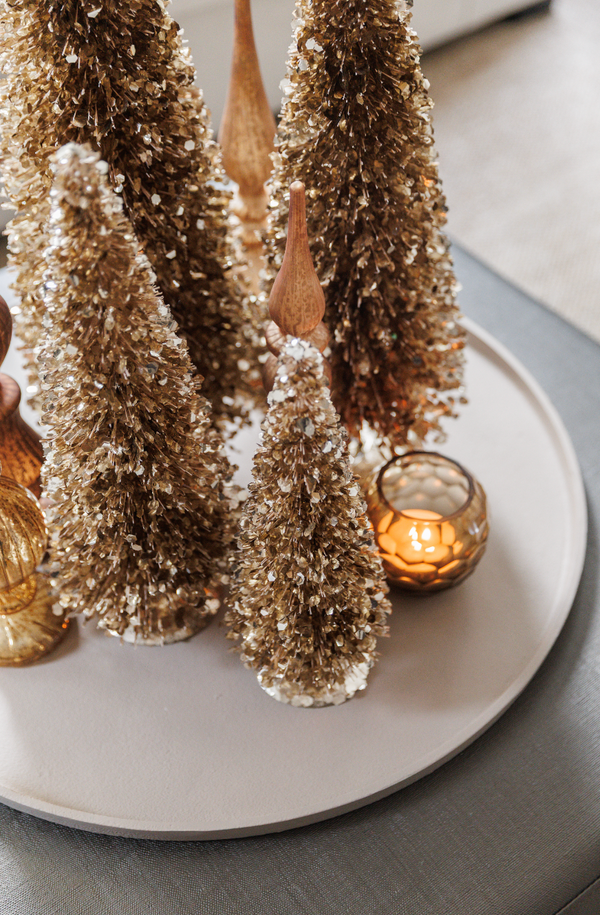 Sequins Kerstboom Champagne