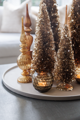 Sequins Kerstboom Champagne