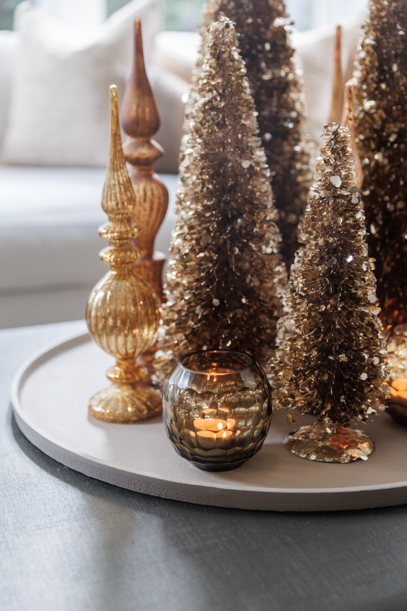 Sequins Kerstboom Champagne