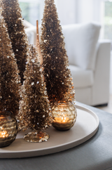 Sequins Kerstboom Champagne