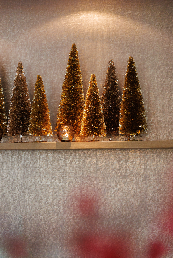 Sequins Kerstboom Goud
