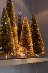 Sequins Kerstboom Goud