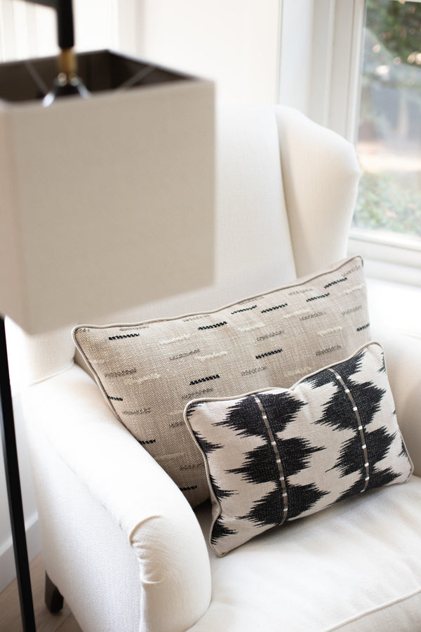 Cushion Black Stripes